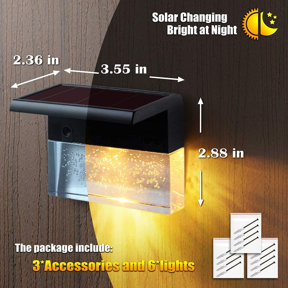 Crystal Glow Solar Step Light