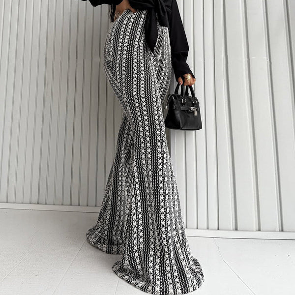 Slimfit Striped Flare Pants